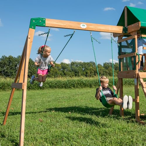 Buckley Hill Wooden Swing Set for Little Kids