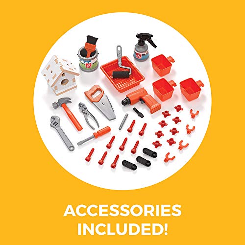 Step2 Big Builders Pro Kids Workbench with Toy Accessories