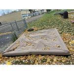 8' x 8' High-Density Plastic Sandbox with Custom Fitted Cover - Commercial Grade for Schools, Daycares, Churches & Home Use