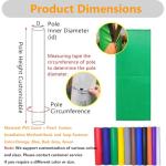 ACJSDGL Commercial Pole Wrap Column Cover for Metal Round Post, Blue 12" Diameter Basement Garage Playground Safety Protection Padding 5ft Tall