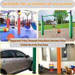 ACJSDGL Commercial Pole Wrap Column Cover for Metal Round Post, Blue 12" Diameter Basement Garage Playground Safety Protection Padding 5ft Tall