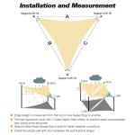 Artpuch Sun Shade Sail with Wire Rope 32'x32'x32' Beige, Commercial Heavy Duty with 8IN Shadesail Hardware Kit Breathable 98% UV Block for Playgrounds,Backyard (We Make Custom Size)