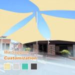 Artpuch Sun Shade Sail with Wire Rope 32'x32'x32' Beige, Commercial Heavy Duty with 8IN Shadesail Hardware Kit Breathable 98% UV Block for Playgrounds,Backyard (We Make Custom Size)