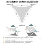 Artpuch Sun Shade Sail with Wire Rope 32'x32'x32' Light Grey, Commercial Heavy Duty with 8IN Shadesail Hardware Kit Breathable 98% UV Block for Playgrounds,Backyard (We Make Custom Size)