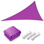 Yescom 1 Pack 25'x25'x25' Triangle Sun Shade Sail Fuchsia 97% UV Block Commercial Events Carpark Swimming Pool Camping Beach Picnic Playground Outdoor Building Canopy