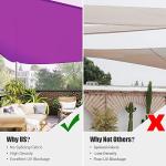 Yescom 1 Pack 25'x25'x25' Triangle Sun Shade Sail Fuchsia 97% UV Block Commercial Events Carpark Swimming Pool Camping Beach Picnic Playground Outdoor Building Canopy