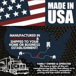 COATEDOUTDOORFURNITURE Heavy-Duty Outdoor Bench Thermoplastic Coated, Expanded Metal, Commercial-Grade Seating, Made in America (Surface with Back, 6 Ft, Textured Yellow)