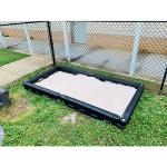 4' x 8' High-Density Plastic Sandbox with Custom Fitted Cover - Commercial Grade for Schools, Daycares, Churches & Home Use