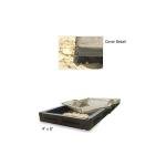 4' x 8' High-Density Plastic Sandbox with Custom Fitted Cover - Commercial Grade for Schools, Daycares, Churches & Home Use