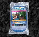 Playsafer Rubber Mulch Nuggets Protective Flooring for Playgrounds, Swing-Sets, Play Areas, and Landscaping (2,000 LBS - 77 CU. FT, Black)