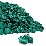 Playsafer Rubber Mulch Nuggets Protective Flooring for Playgrounds, Swing-Sets, Play Areas, and Landscaping (2,000 LBS - 77 CU. FT, Green)