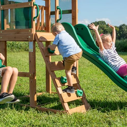 Buckley Hill Wooden Swing Set for Little Kids