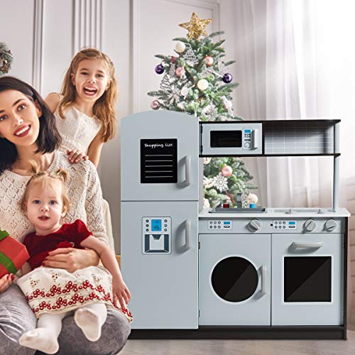 Costzon Kids Kitchen Playset with Realistic Sound效果