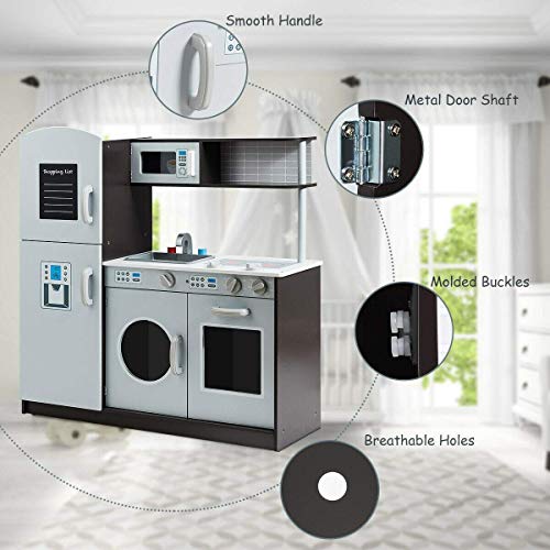 Costzon Kids Kitchen Playset with Realistic Sound效果