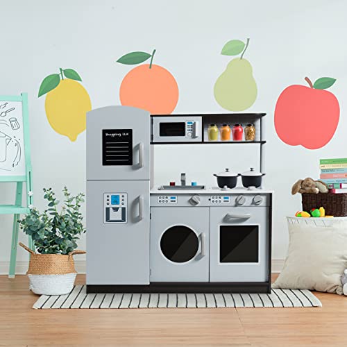 Costzon Kids Kitchen Playset with Realistic Sound效果