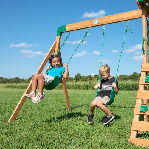 Buckley Hill Wooden Swing Set for Little Kids