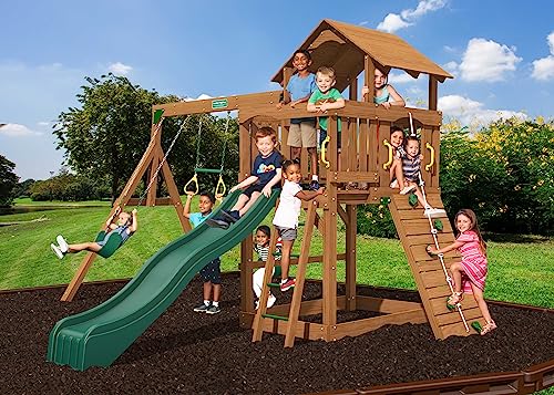 Eastport Wooden Swing Set for Ages 2-8 Years