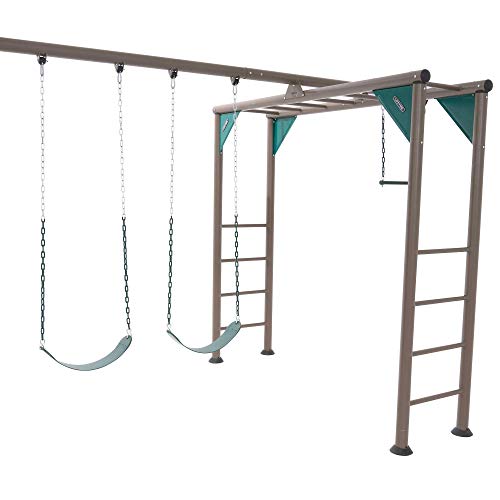 Double Adventure Tower with Monkey Bars for Daycares