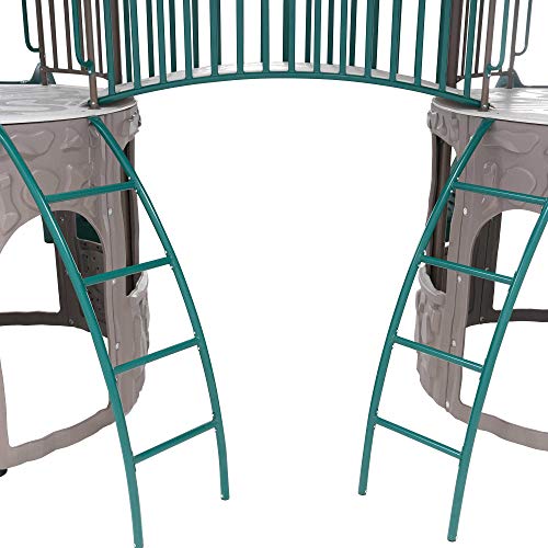 Double Adventure Tower with Monkey Bars for Daycares