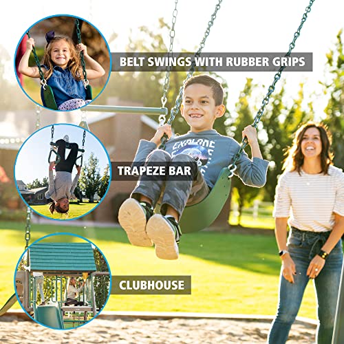 Earthtone Lifetime Swing Set for Daycares and Preschools