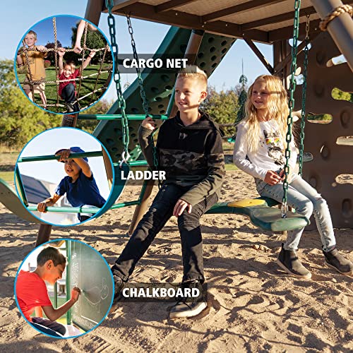 Earthtone Lifetime Swing Set for Daycares and Preschools