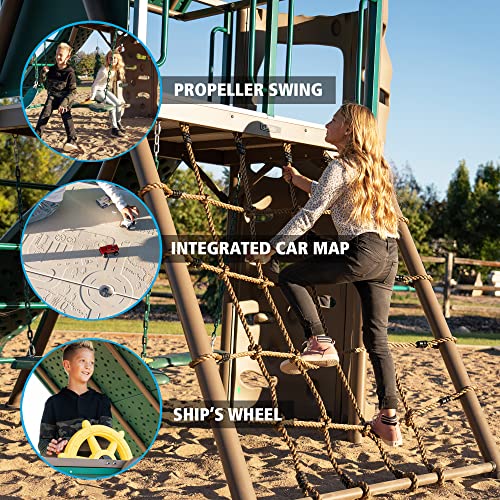 Earthtone Lifetime Swing Set for Daycares and Preschools