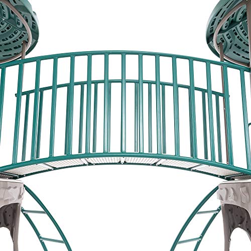 Double Adventure Tower with Monkey Bars for Daycares