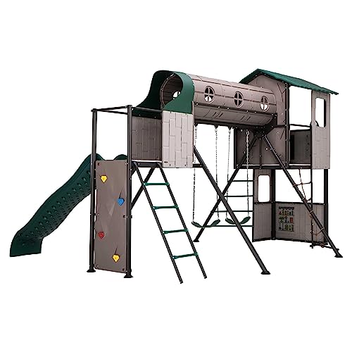 Adventure Tunnel Swing Set for Daycares & Preschools