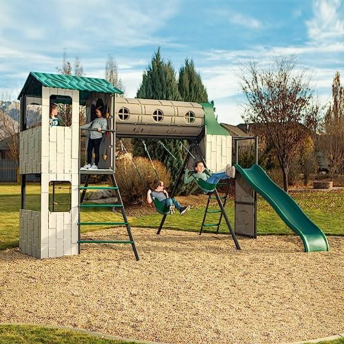 Adventure Tunnel Swing Set for Daycares & Preschools