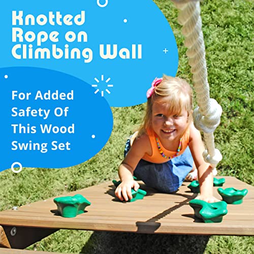 Eastport Wooden Swing Set for Ages 2-8 Years