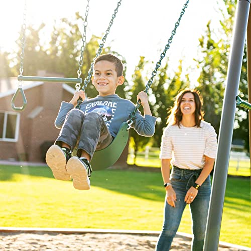 Earthtone Lifetime Swing Set for Daycares and Preschools