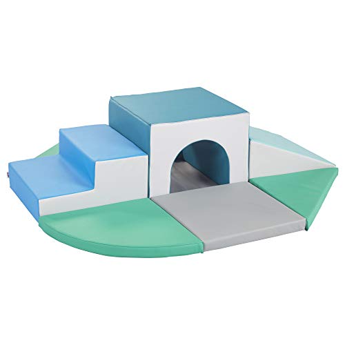 SoftZone Lincoln Tunnel Climber for Daycares, 9-Piece Set