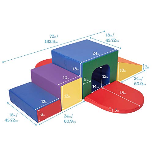 SoftZone Single Tunnel Maze Toddler Playset - 6-Piece