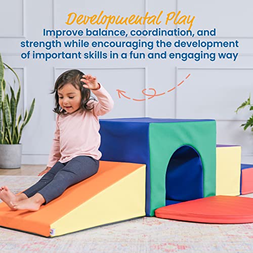 SoftZone Single Tunnel Maze Toddler Playset - 6-Piece