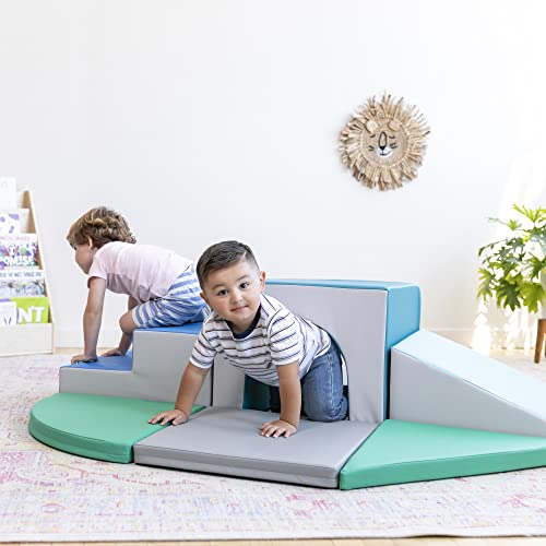 SoftZone Lincoln Tunnel Climber for Daycares, 9-Piece Set