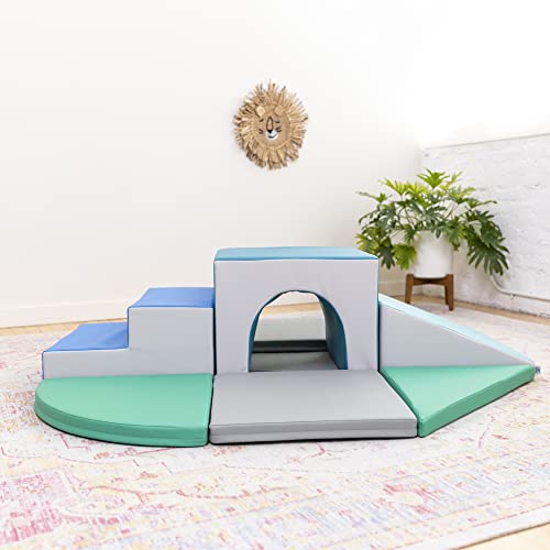 SoftZone Lincoln Tunnel Climber for Daycares, 9-Piece Set