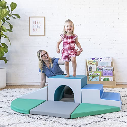 SoftZone Lincoln Tunnel Climber for Daycares, 9-Piece Set