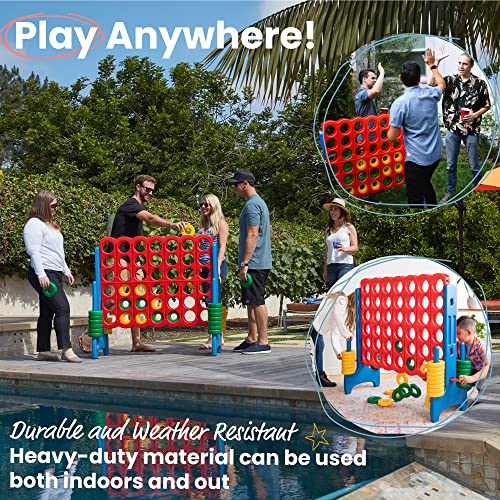 ECR4Kids Jumbo 4-To-Score, Giant Game Set