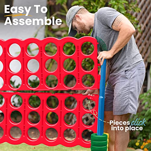 ECR4Kids Jumbo 4-To-Score, Giant Game Set