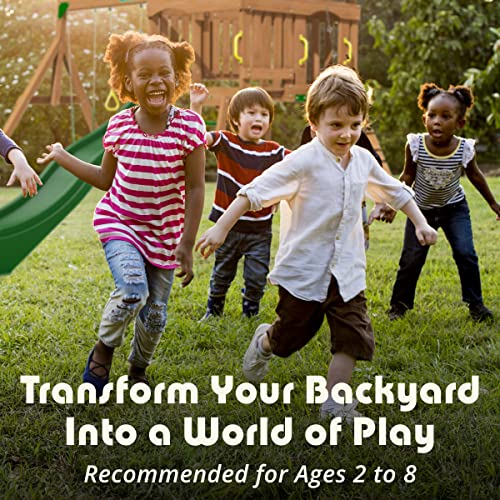 Eastport Wooden Swing Set for Ages 2-8 Years