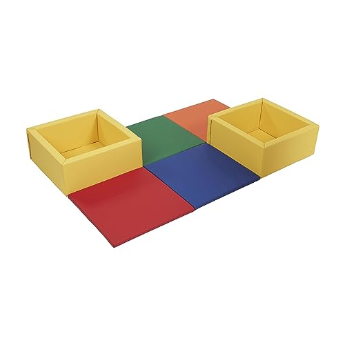 SoftZone Play Patch Mat & Toy Bins Playset