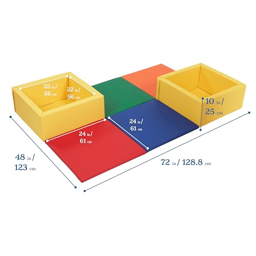 SoftZone Play Patch Mat & Toy Bins Playset