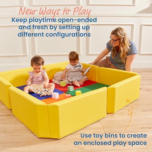 SoftZone Play Patch Mat & Toy Bins Playset