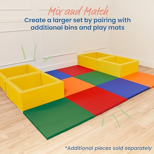 SoftZone Play Patch Mat & Toy Bins Playset