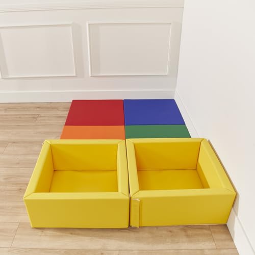 SoftZone Play Patch Mat & Toy Bins Playset