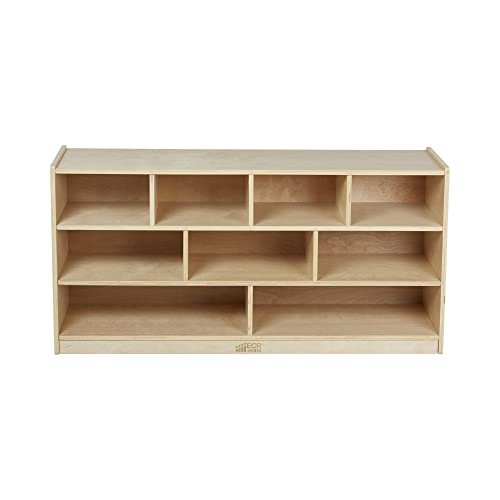 ECR4Kids Large Mobile Block Storage Cart - Natural
