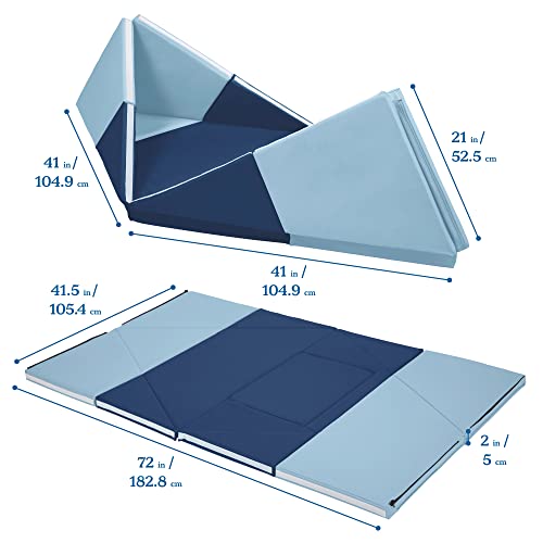 ECR4Kids SoftZone Camp Canoe Tumble Folding Playmat