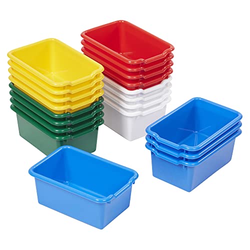 20-Piece Assorted ECR4Kids Scoop Front Storage Bin