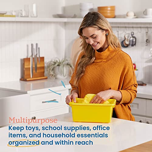 20-Piece Assorted ECR4Kids Scoop Front Storage Bin