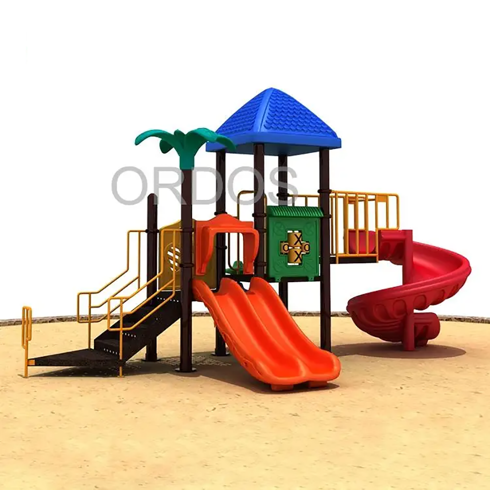 Small Custom Outdoor Playground Slide for Daycares & Preschools